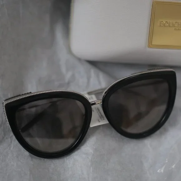 NWT Boucheron Cat Eye Black Sunglasses. - Picture 4 of 11
